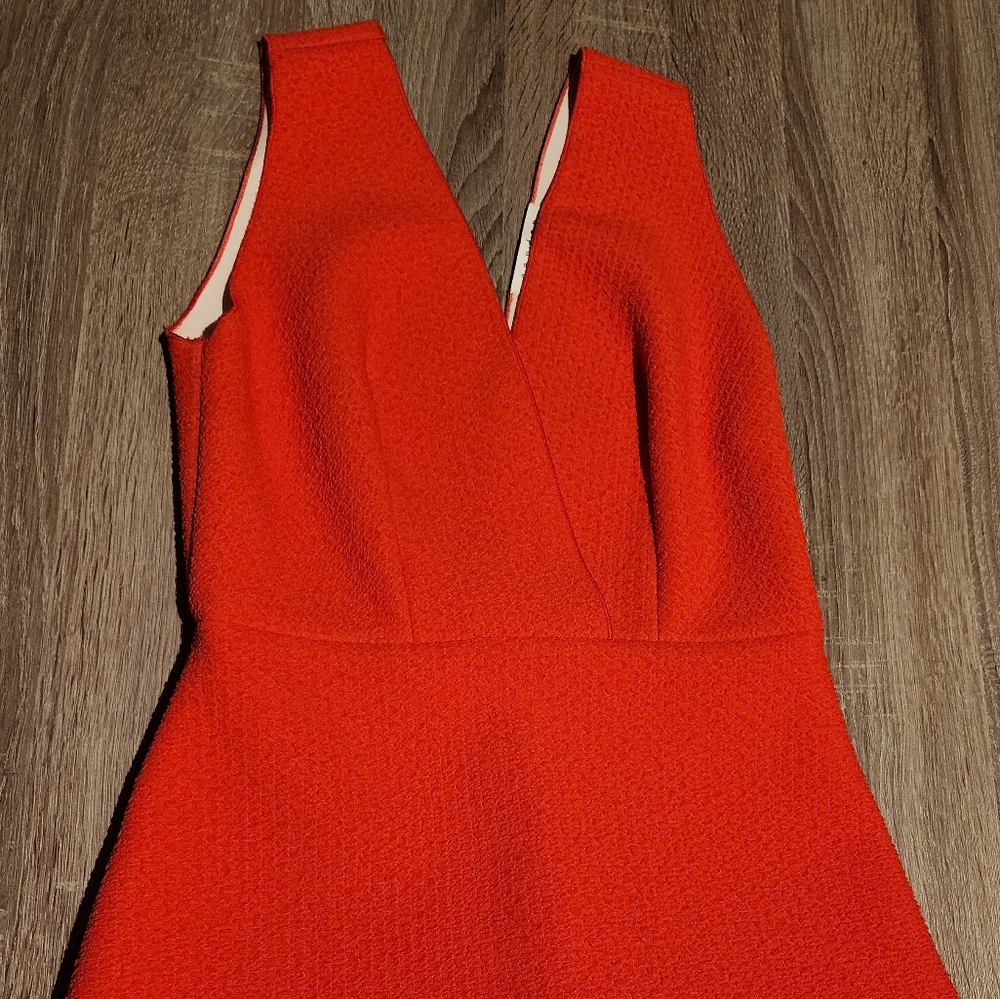 Sandro Red Cocktail Dress Size Small - Picture 3 of 16